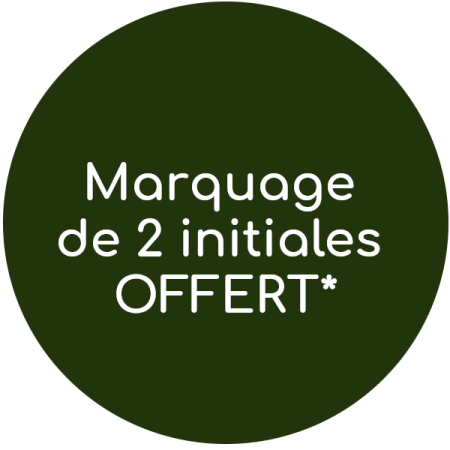 Marquage offert de 2 initiales sur les Blagues à tabac en cuir - Emmanuelle Olivier Maroquinerie