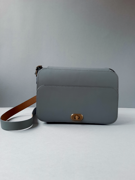 Sac Bandoulière en cuir - Collection Le Galet - Emmanuelle Olivier Maroquinerie